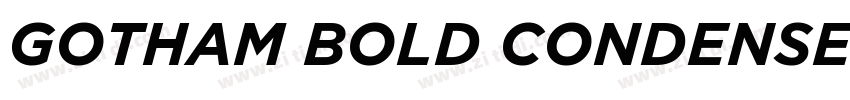 GOTHAM BOLD CONDENSE字体转换